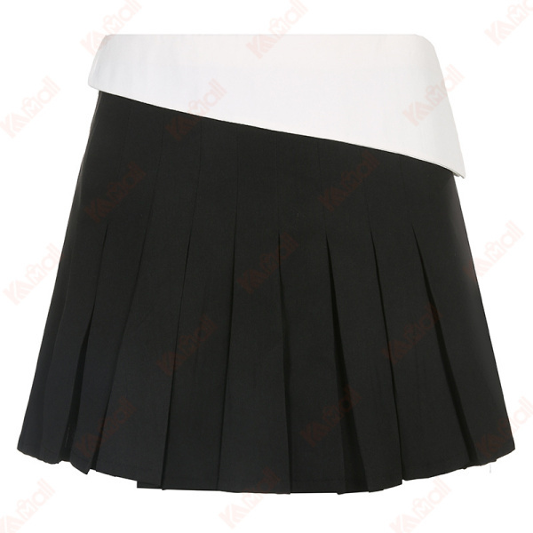 black simple bed wrap skirt